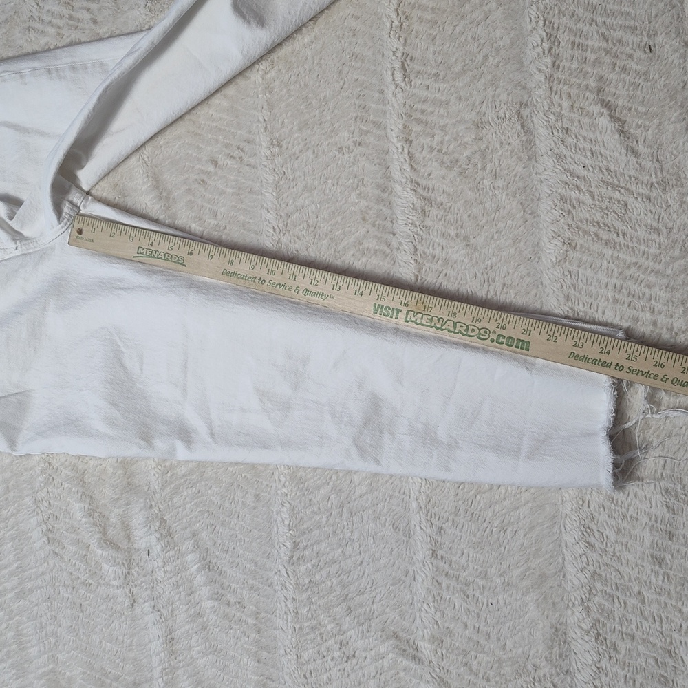 Ambercrombie And Fitch Ultra High Rise Kick Flare Women's White Jeans Size 29/8 - Picture 6 of 11